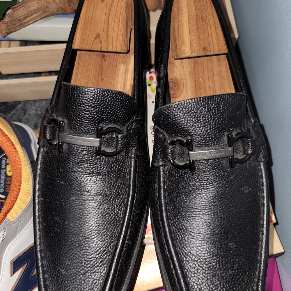 Ferragamo leather men's loafers
